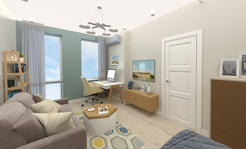 Design project of a small apartment, 40 m2 - photo 1