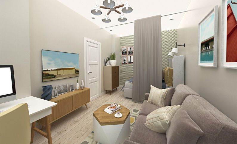 Design project of a small apartment, 40 m2 - photo 2