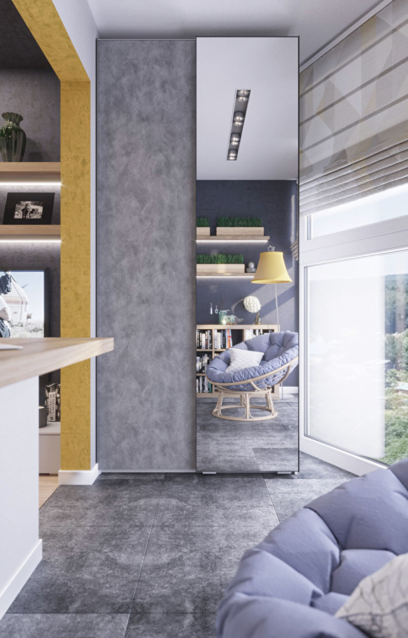 Ang panloob ng isang apartment sa studio ay 28 sq.m. - larawan 8