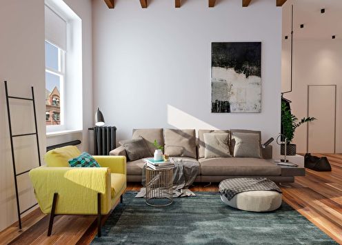 Design project of a small apartment of 38 sq.m.