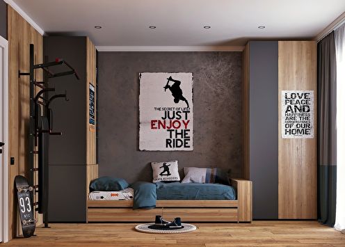 Children's room for a teenager