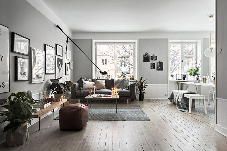 Scandinavian style living room design