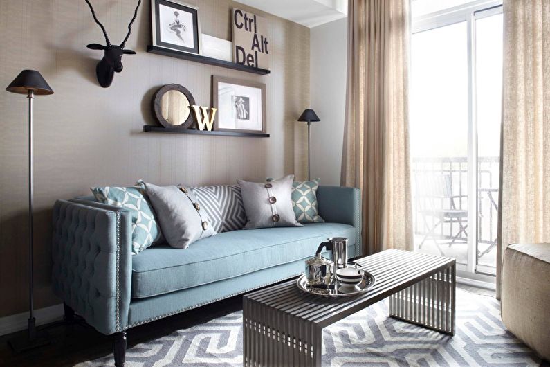 Interior design of a small living room