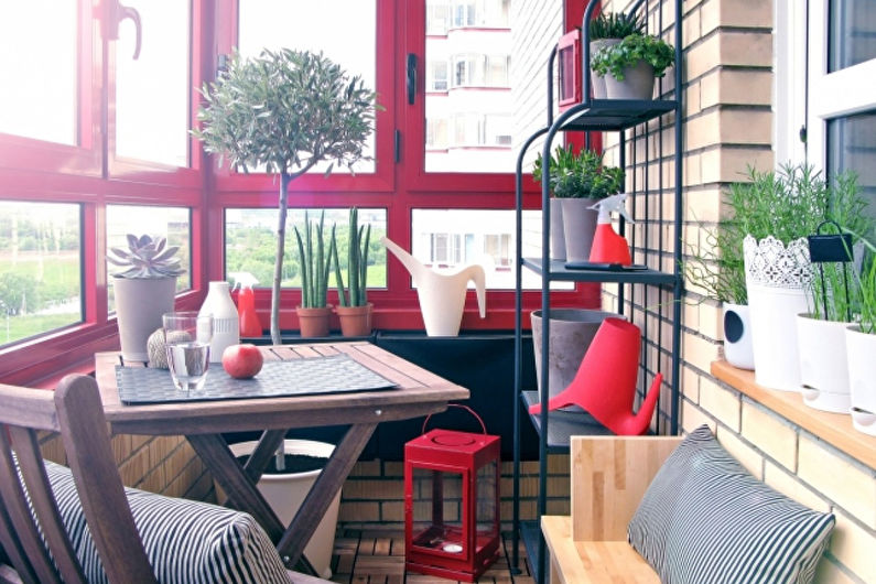 Balcony and kitchen combination - Interior Design
