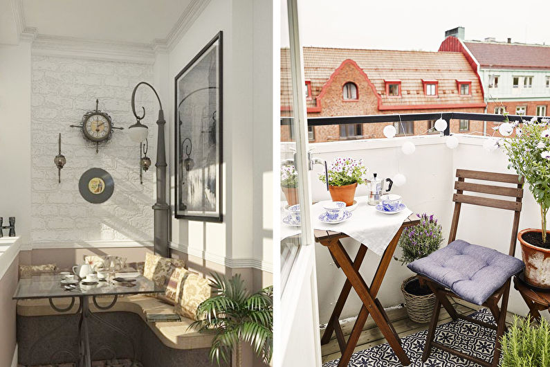 Balcony and kitchen combination - Interior Design