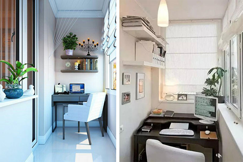 Workplace on the balcony - Interior Design