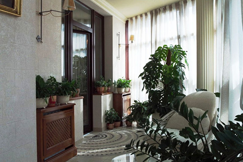 Winter garden on the balcony - Interior Design