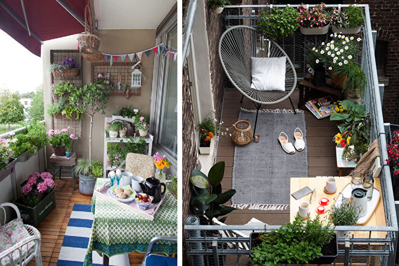 Winter garden on the balcony - Interior Design