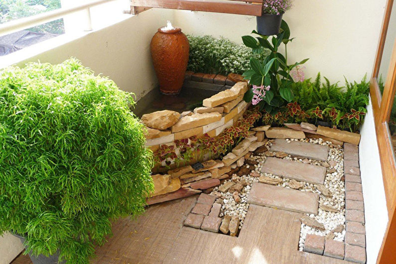 Winter garden on the balcony - Interior Design