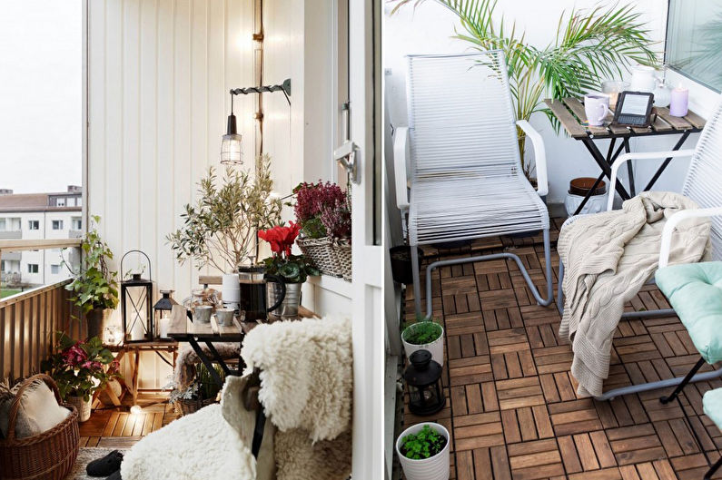 Balcony / Loggia Design - Decor and Lighting