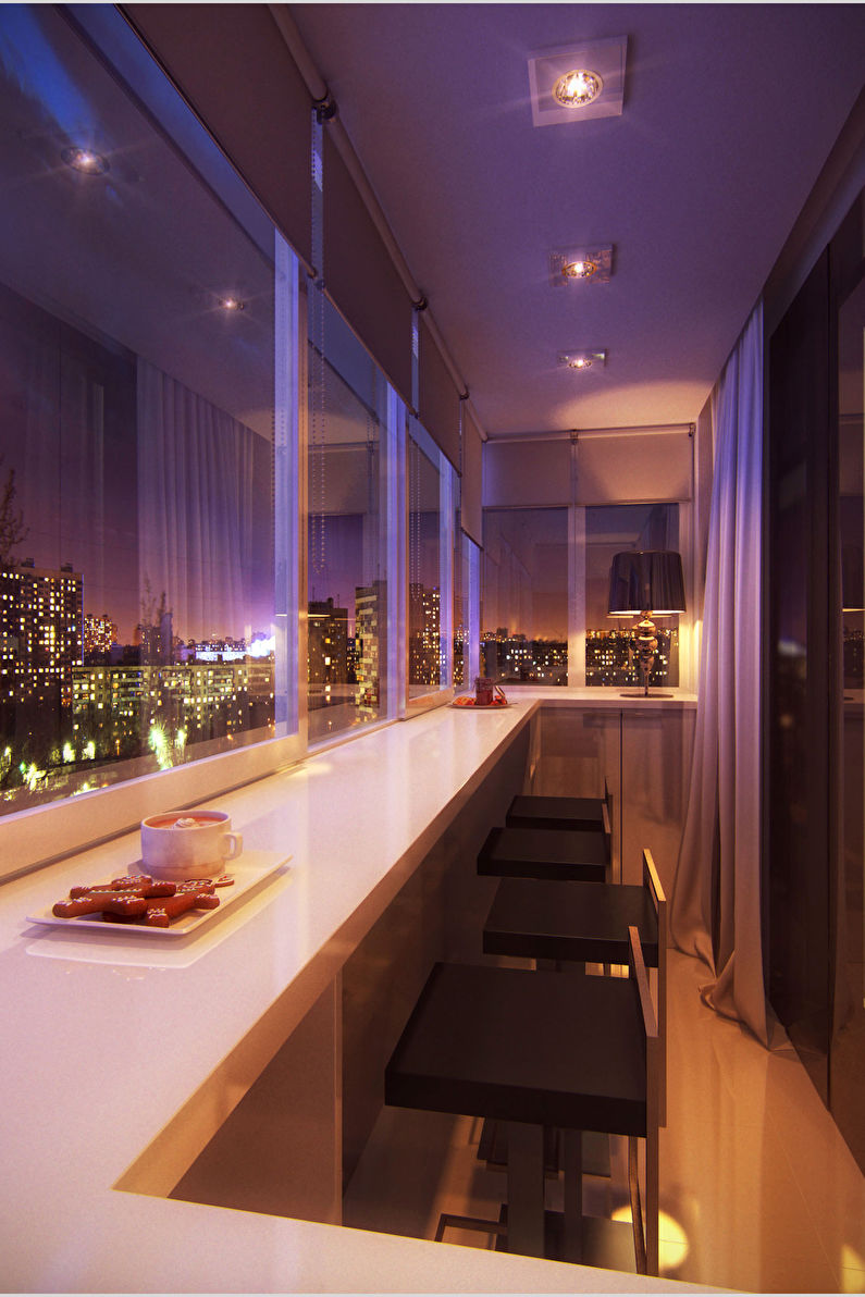 Balcony / Loggia Design - Decor and Lighting