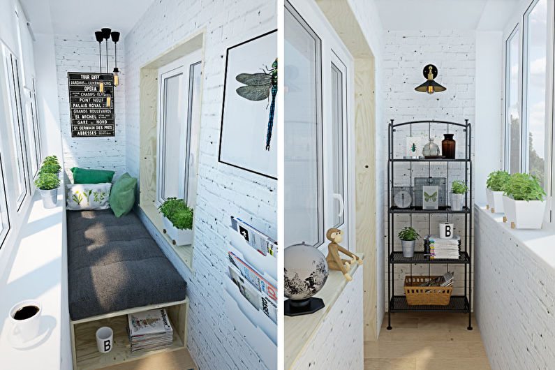 Design of a small balcony / loggia