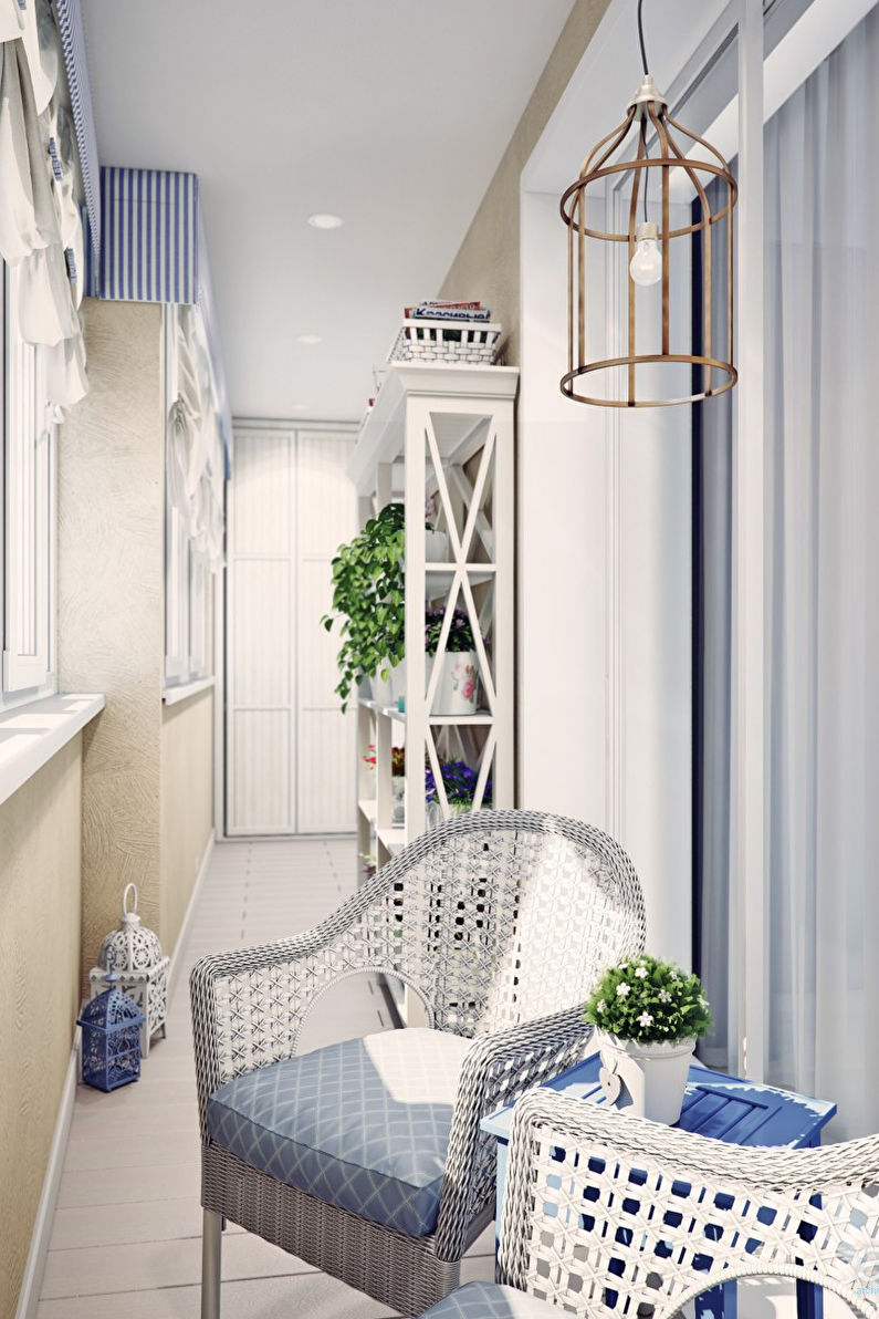 Design of a small balcony / loggia