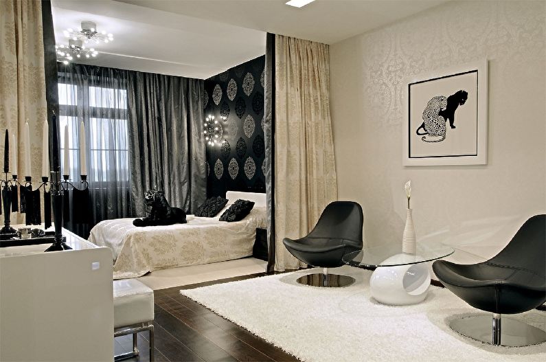 Classical bedroom-living room - Interior Design