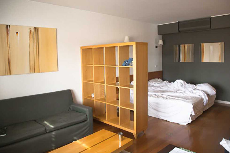 Minimalism bedroom-living room - Interior Design
