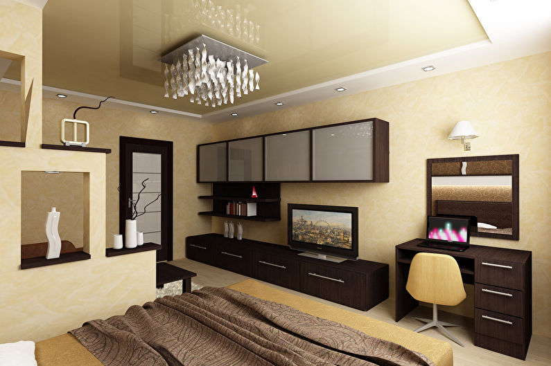 Bedroom-Living Room Design - Ceiling Finish