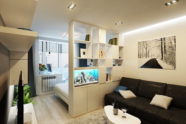 Small bedroom-living room - Interior Design
