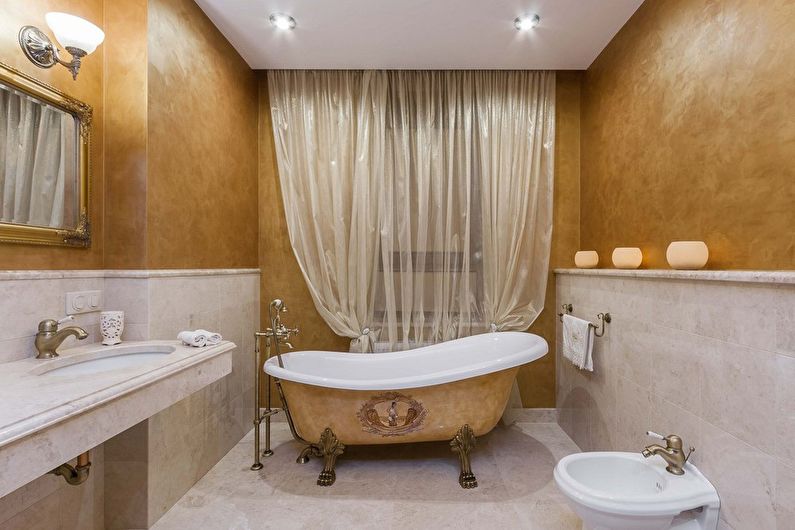 Interior design of a classic-style bathroom - photo