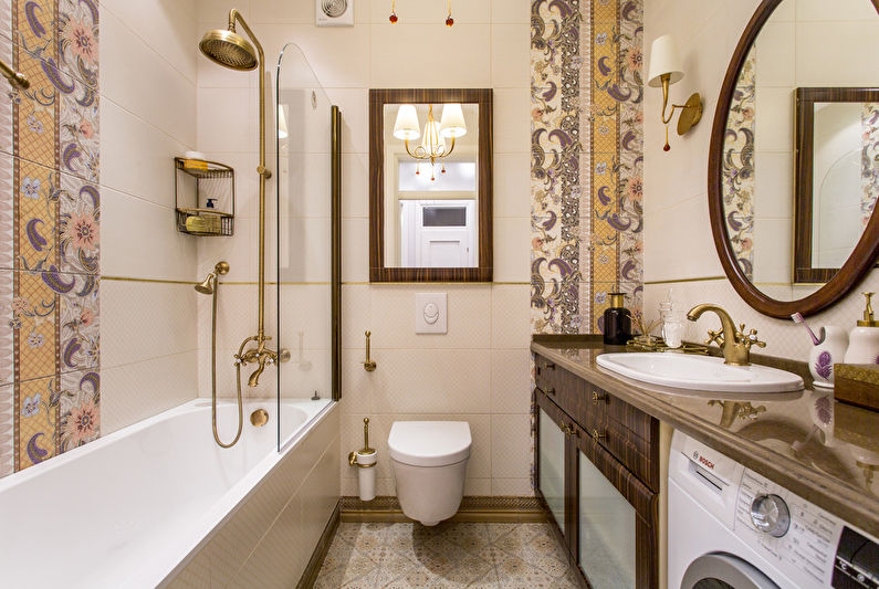 Interior design of a classic-style bathroom - photo