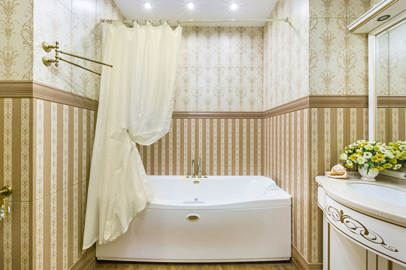 Interior design of a classic-style bathroom - photo
