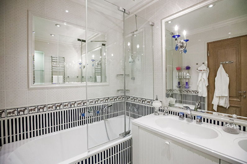 Interior design of a classic-style bathroom - photo
