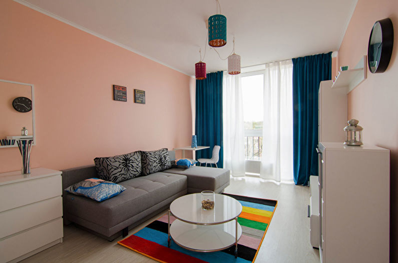 Woonkamer 16 m² in de stijl van minimalisme - Interior Design