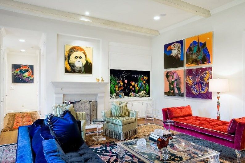 Interieurontwerp van een woonkamer 16 m². - Foto