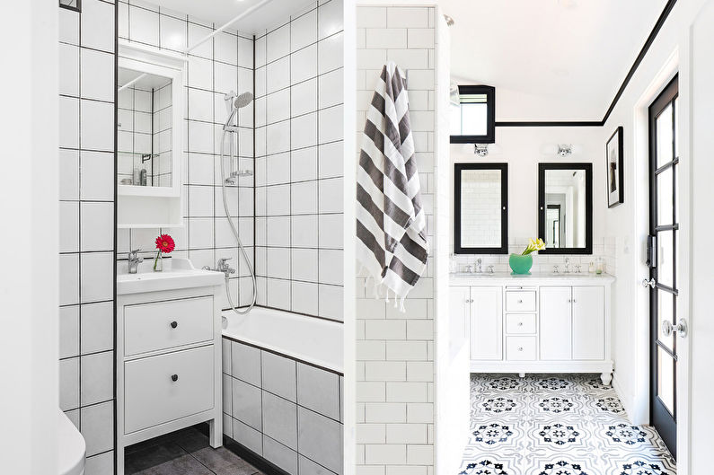 Scandinavian Style Bathroom Design - White