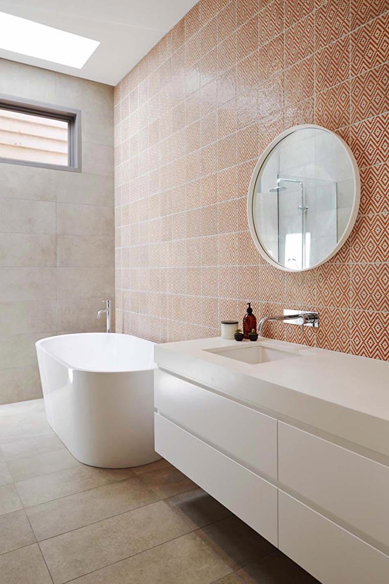 Scandinavian Style Bathroom Design - Wall Decoration