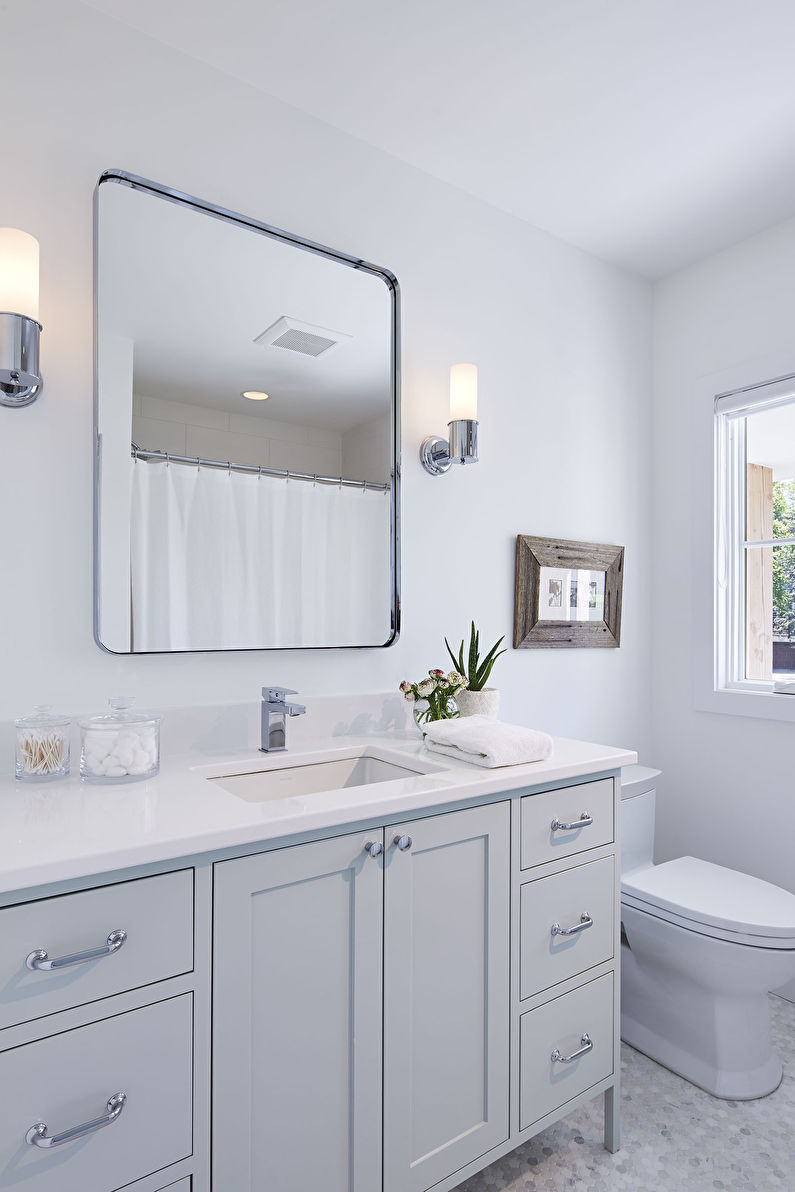 Scandinavian Style Bathroom Design - Ceiling Finish