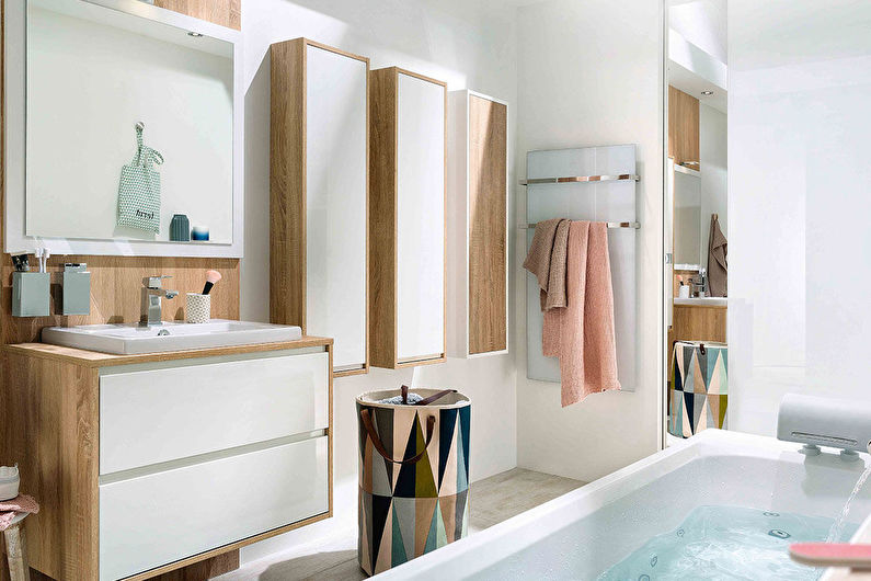 Scandinavian Style Bathroom Design - Decor and Lighting