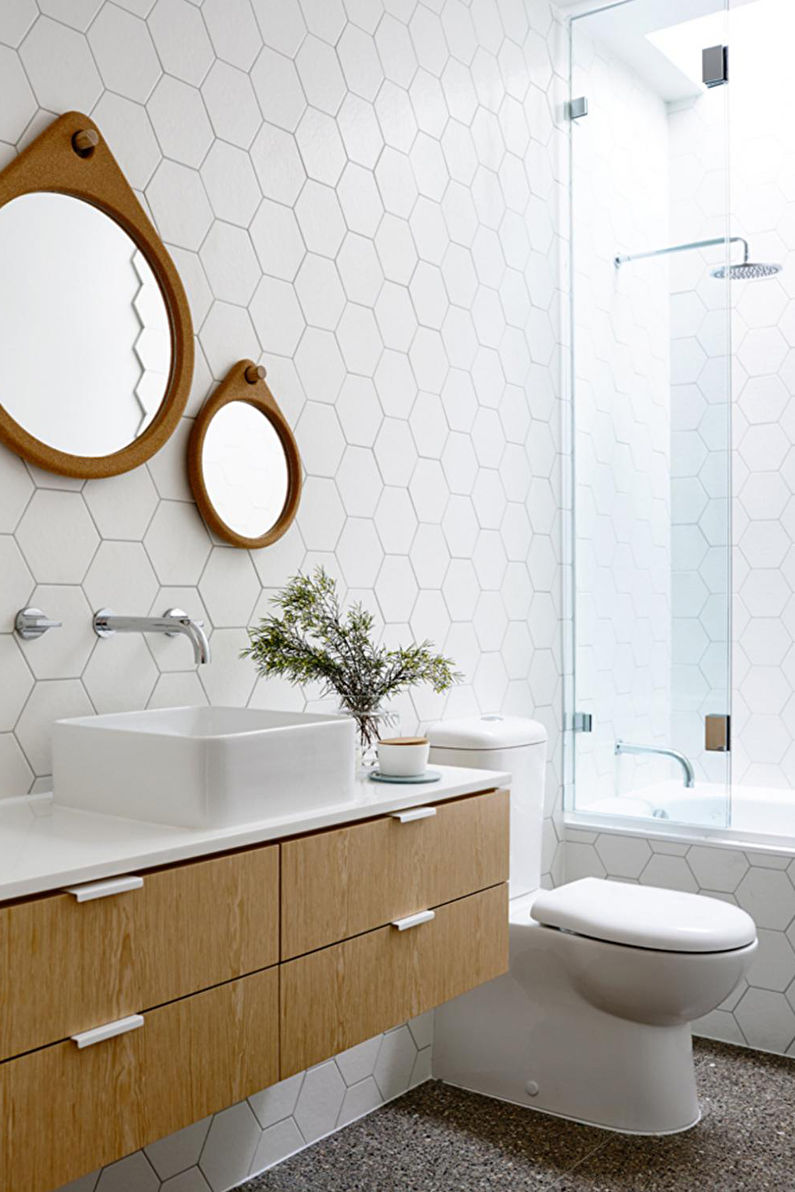 Scandinavian Style Bathroom Design - Decor and Lighting