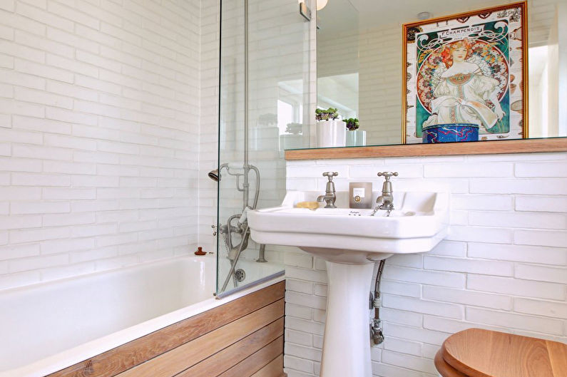 Scandinavian style small bathroom interior design