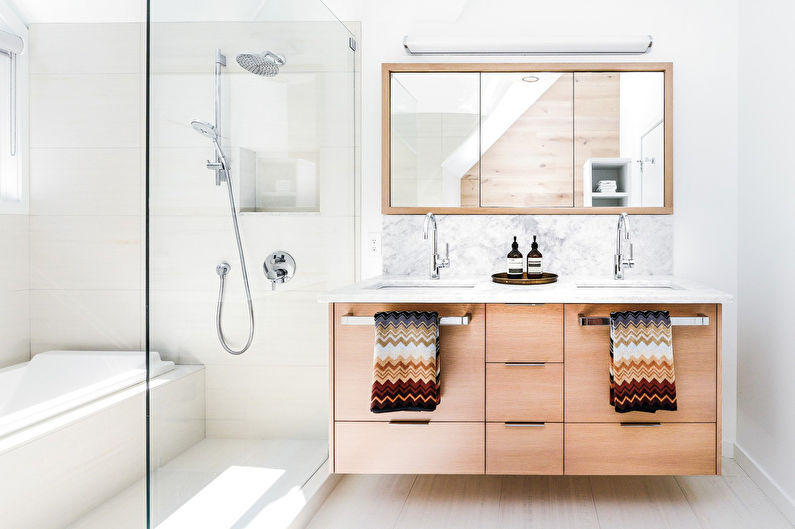Scandinavian style bathroom interior design - photo