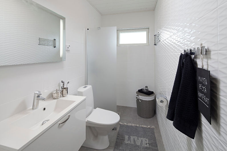 Scandinavian style bathroom interior design - photo