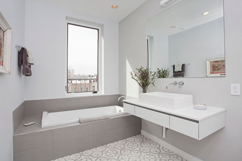 Scandinavian style bathroom interior design - photo