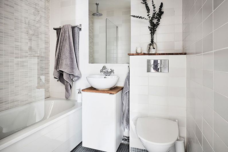 Scandinavian style bathroom interior design - photo