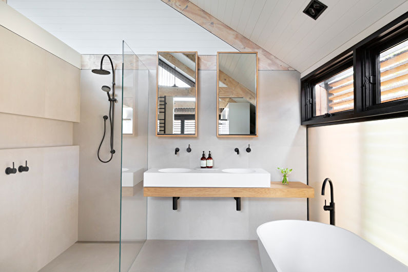Scandinavian style bathroom interior design - photo