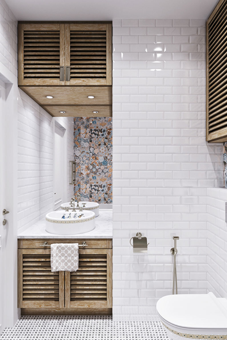 Scandinavian style bathroom interior design - photo