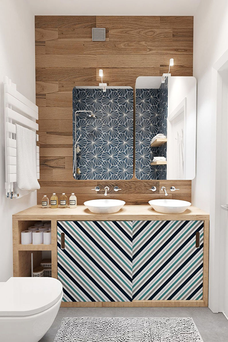 Scandinavian style bathroom interior design - photo