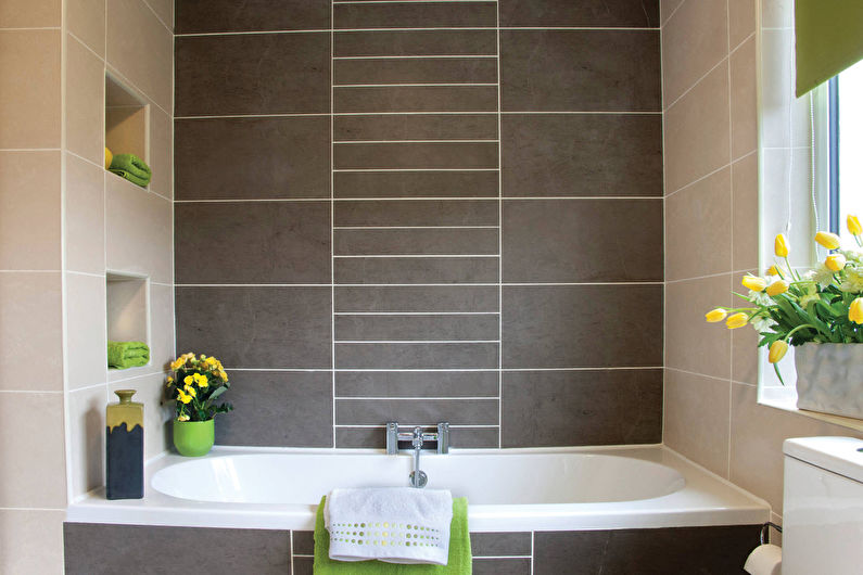 Modern Style Bathroom Design - Wall Decoration