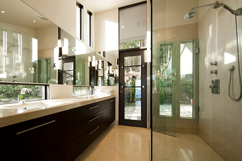 Bathroom furniture in a modern style