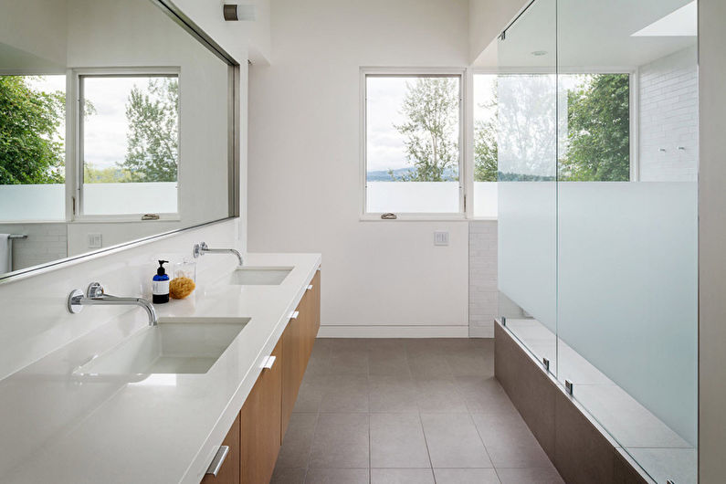 Bathroom furniture in a modern style