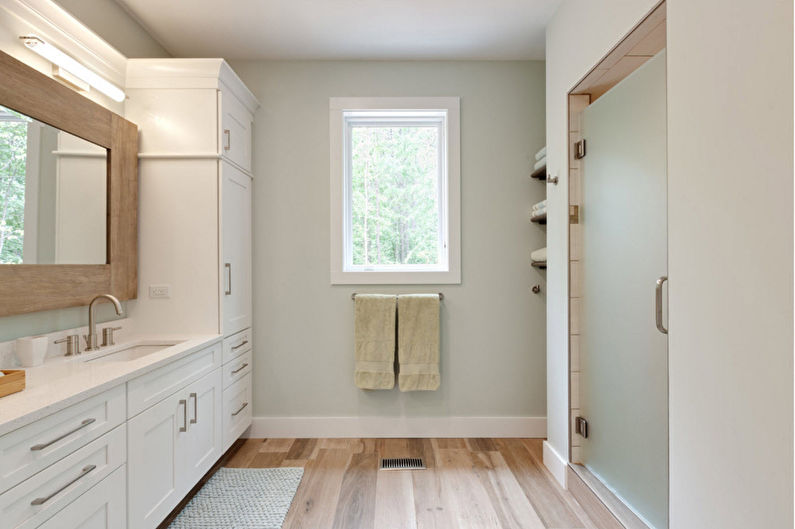 Bathroom furniture in a modern style