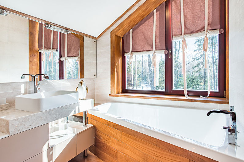 Interior design of a bathroom in a modern style - photo