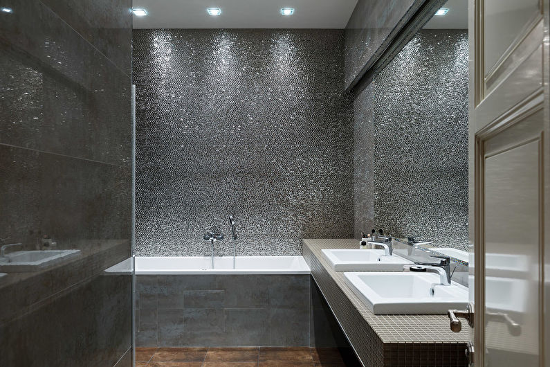 Interior design of a bathroom in a modern style - photo