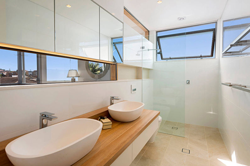 Interior design of a bathroom in a modern style - photo