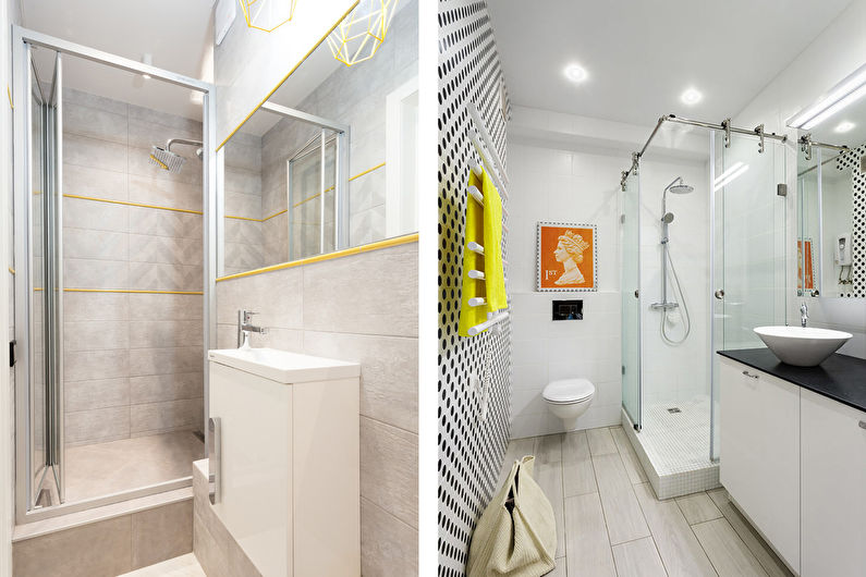 Interior design of a bathroom in a modern style - photo