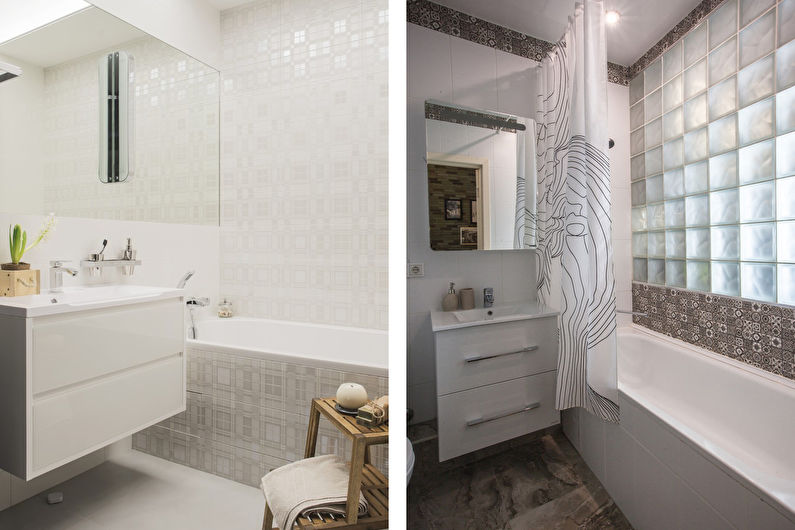Interior design of a bathroom in a modern style - photo