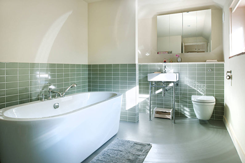 Interior design of a bathroom in a modern style - photo